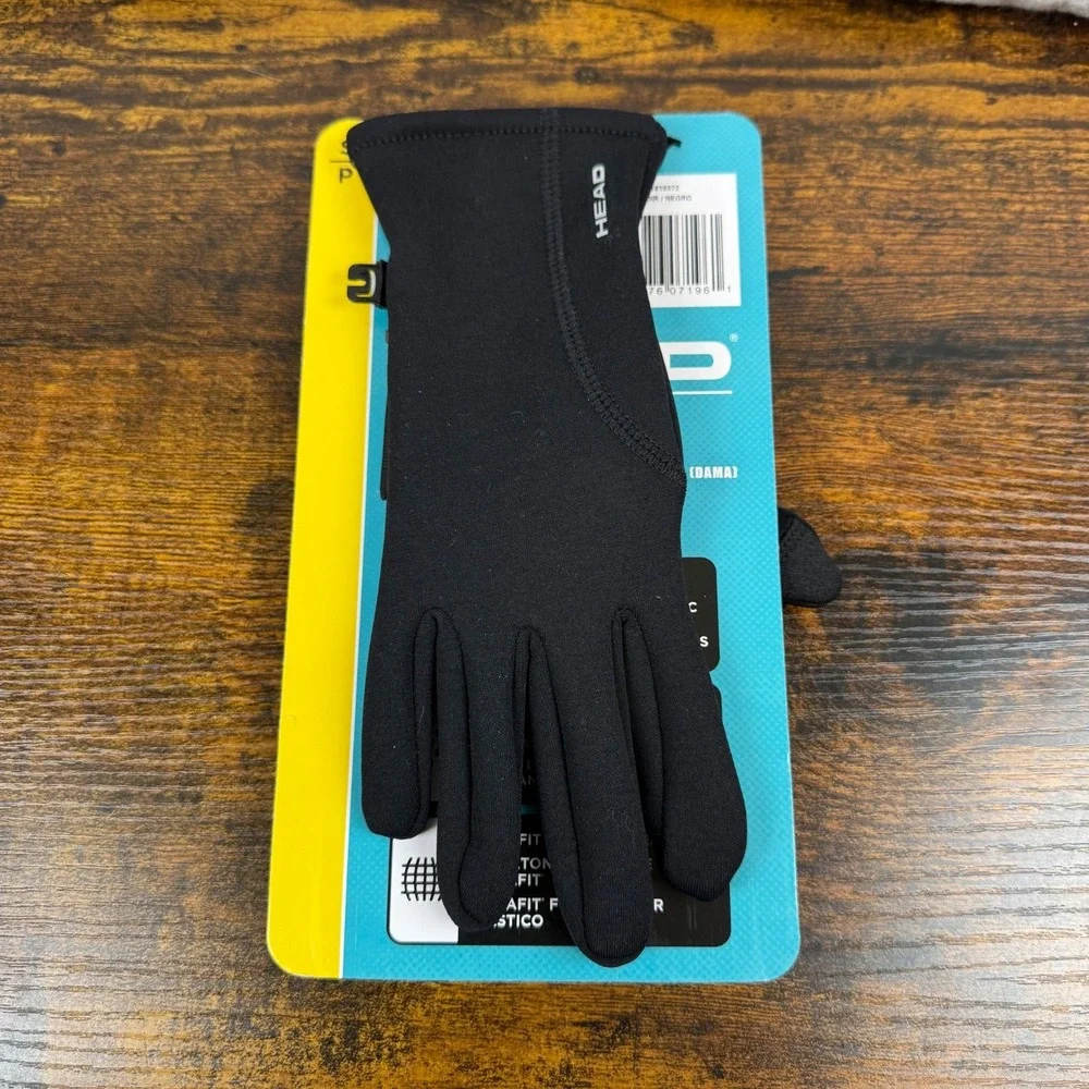 Head Gloves Womens  Size Small Black Winter Thermal Stretch Touchscreen NWT